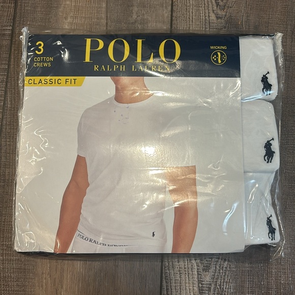 Polo Ralph Lauren Men's Classic Undershirt 3 Pack - Picture 3 of 6